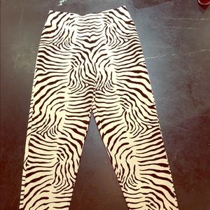 EUC vintage RARE Todd Oldham ZEBRA PANTS- medium